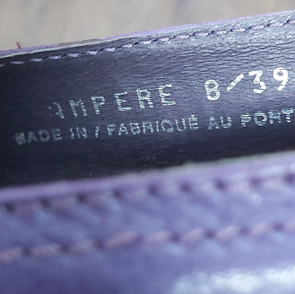 Groundhog purple wedge slip-ons - Picture 8 of 8